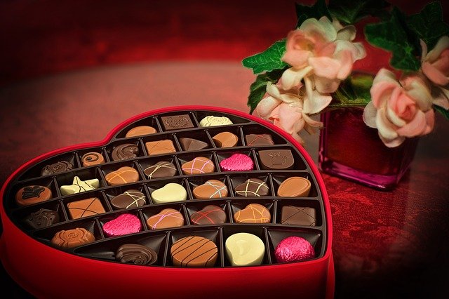 čokoláda na den svatého valentýna